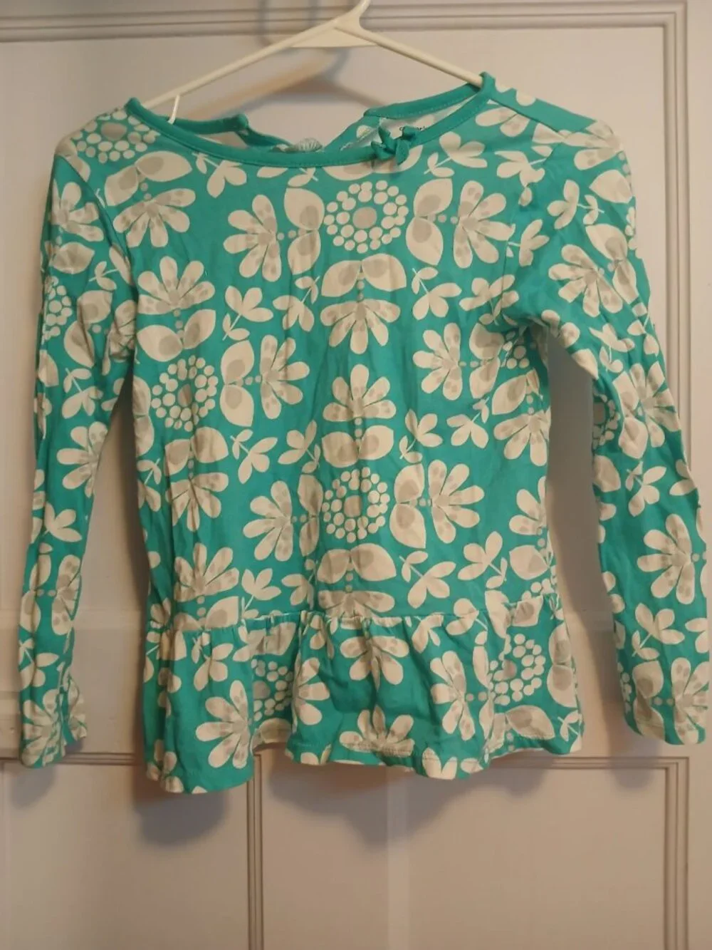Carter's Girls 6X Blue and White Top